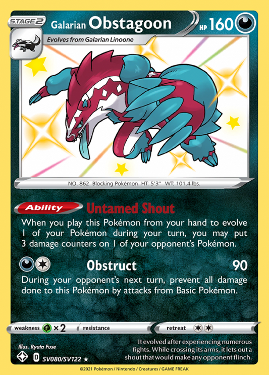SV080/SV122 Galarian Obstagoon
