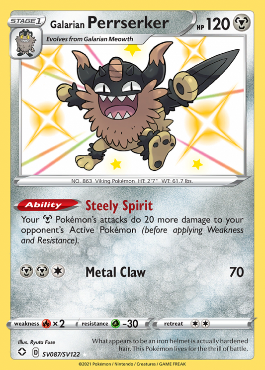 SV087/SV122 Galarian Perrserker