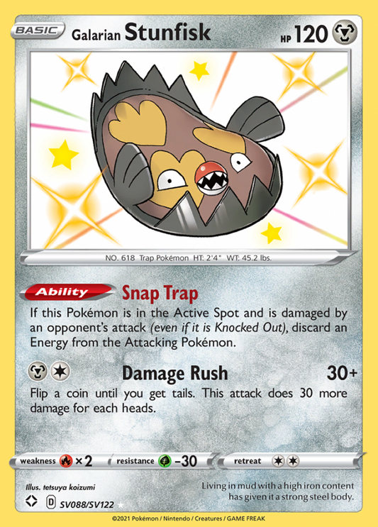 SV088/SV122 Galarian Stunfisk