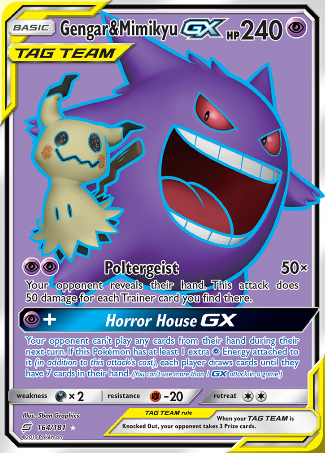 164/181 Gengar & MimikyuGX