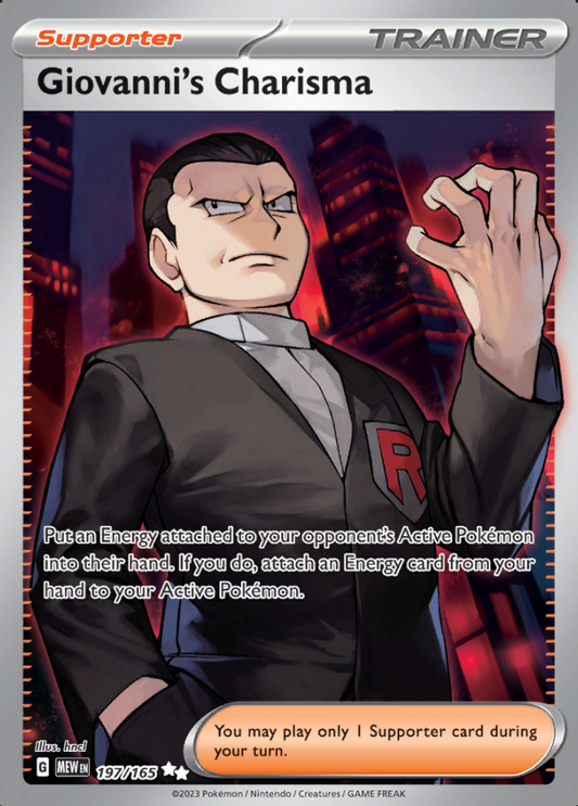 197/165 Giovanni's Charisma