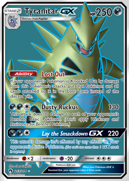 203/214 TyranitarGX