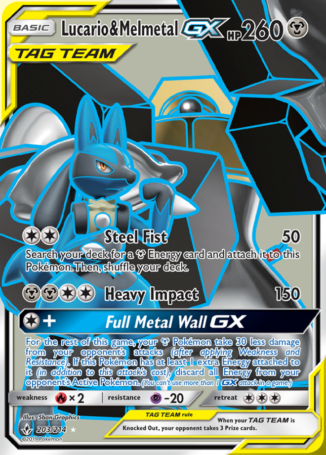 203/214 Lucario & MelmetalGX