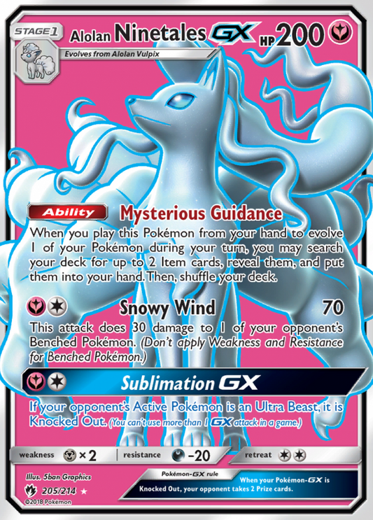 205/214 Alolan NinetalesGX