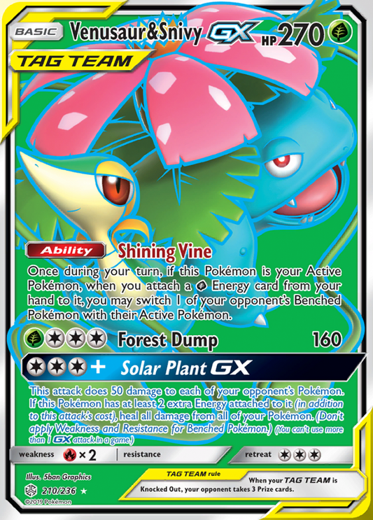 210/236 Venusaur & SnivyGX