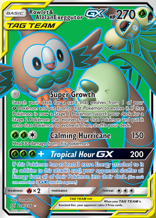 214/236 Rowlet & Alolan ExeggutorGX
