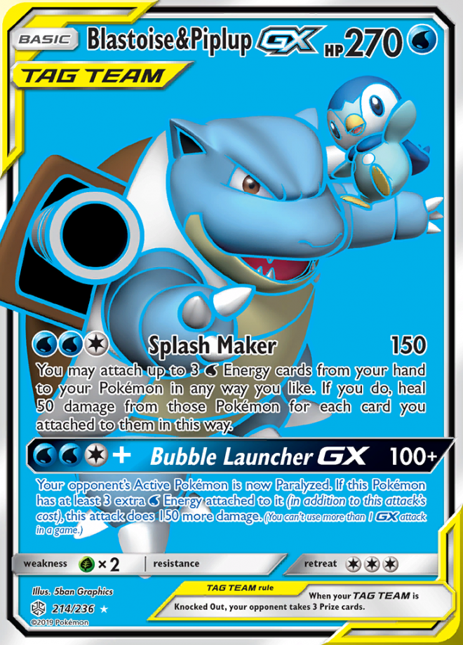 214/236 Blastoise & PiplupGX