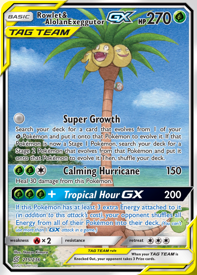 215/236 Rowlet & Alolan ExeggutorGX