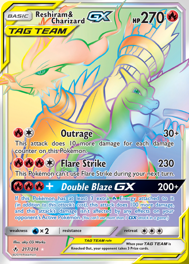 217/214 Reshiram & CharizardGX
