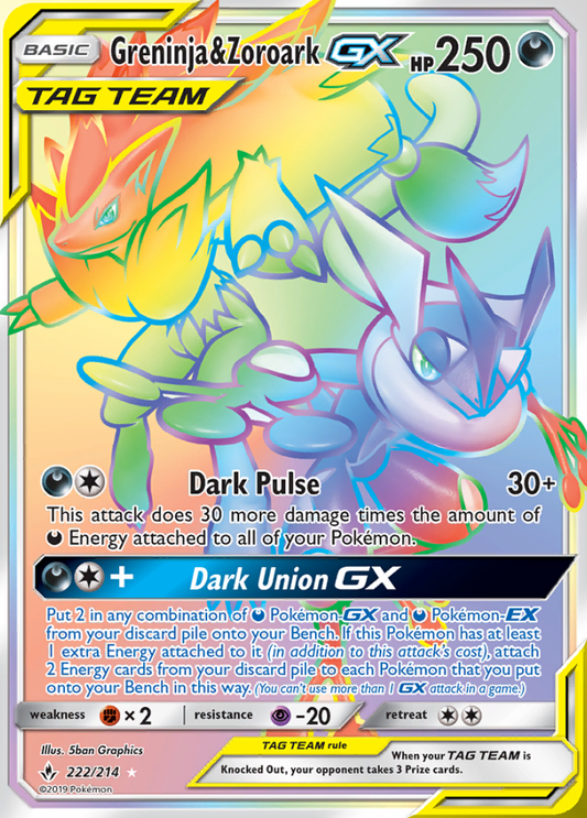222/214 Greninja & ZoroarkGX