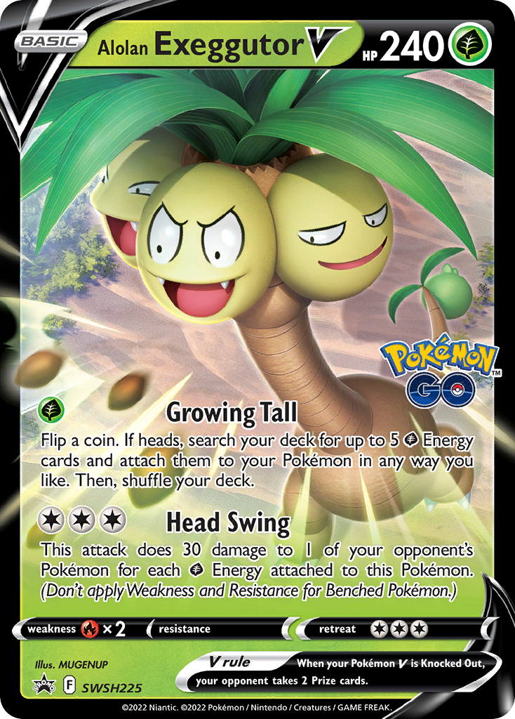 SWSH225 Alolan ExeggutorV