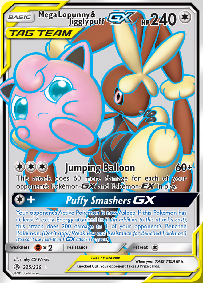 225/236 Mega Lopunny & JigglypuffGX