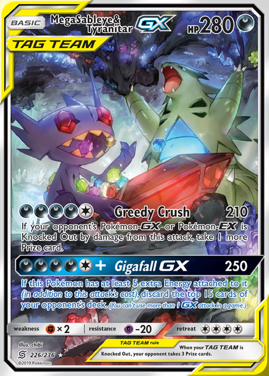 226/236 Mega Sableye & TyranitarGX