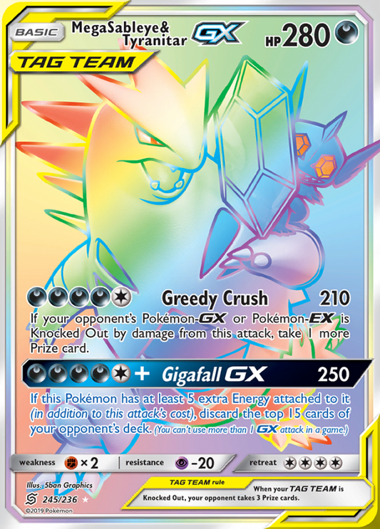 245/236 Mega Sableye & TyranitarGX