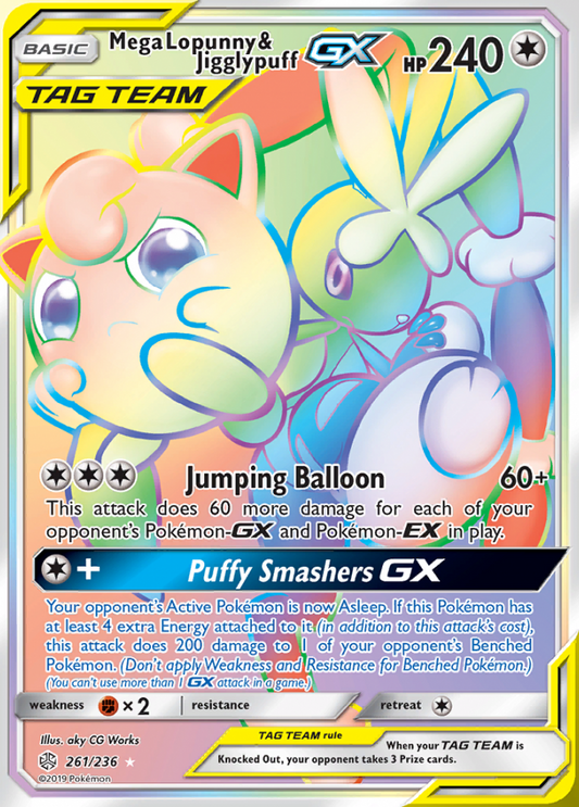 261/236 Mega Lopunny & JigglypuffGX