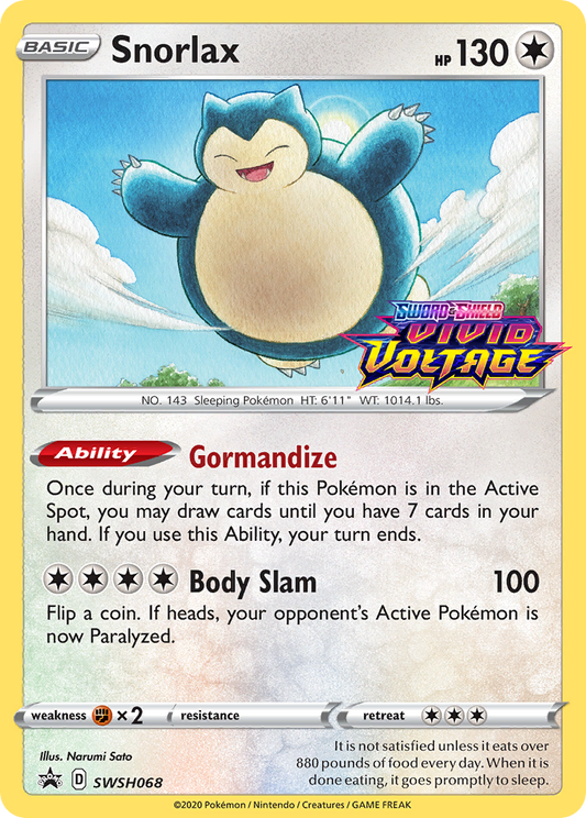 SWSH068 Snorlax