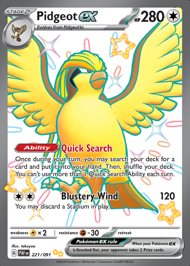 221/091 Pidgeot ex